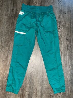 REVOLUTION Teal Elastic-Waist Cargo Pants